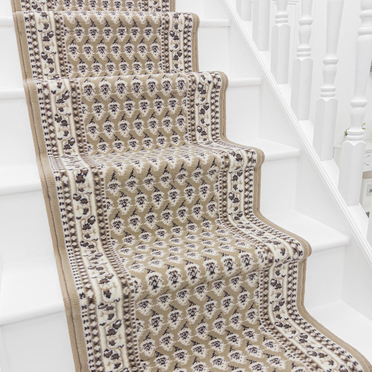 Peacock Beige Stair Runner