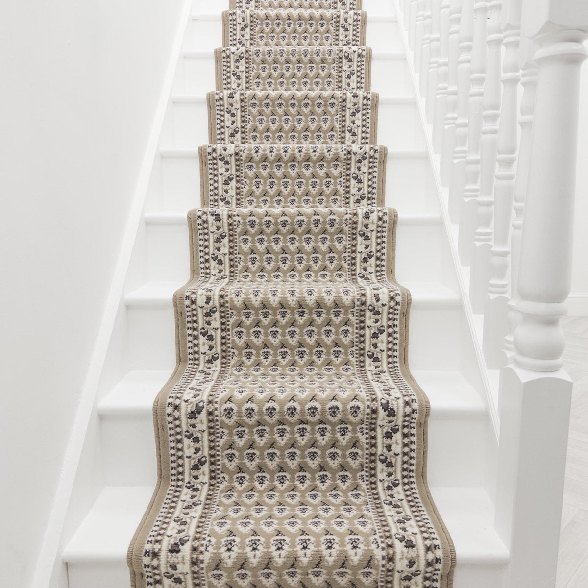 Peacock Beige Stair Runner