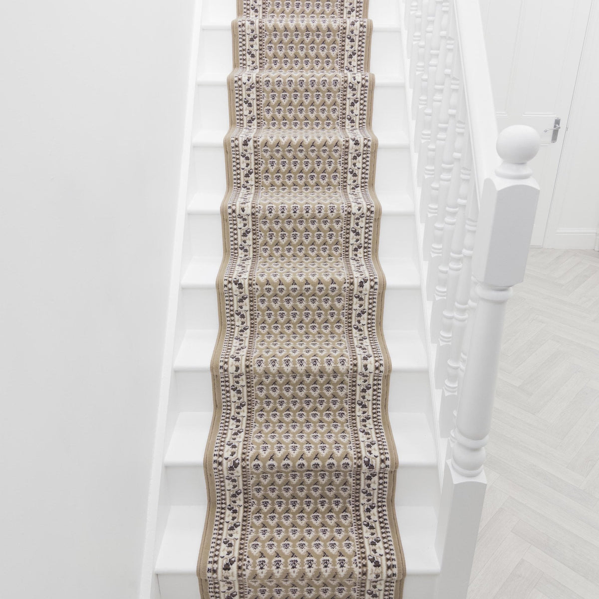 Peacock Beige Stair Runner