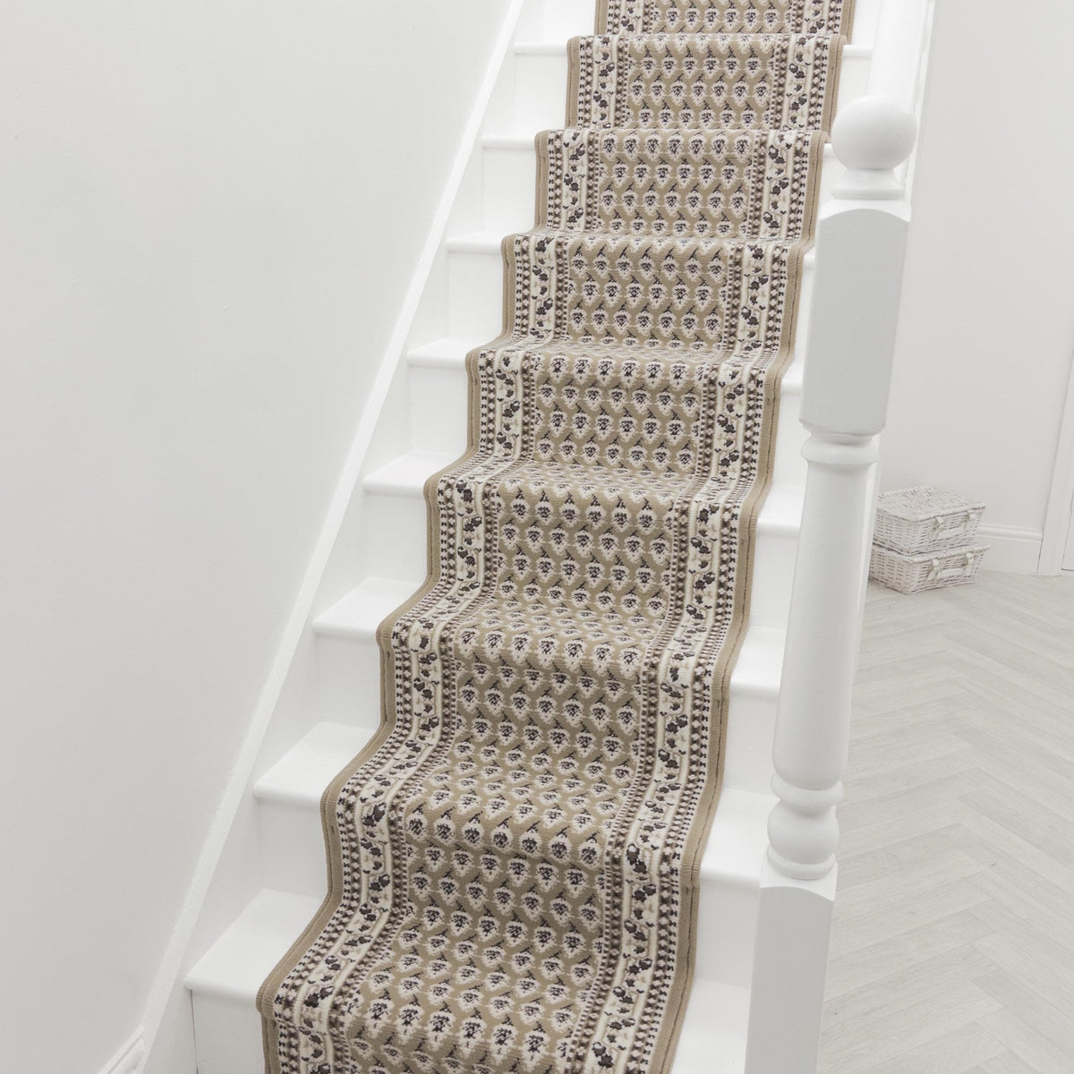 Peacock Beige Stair Runner