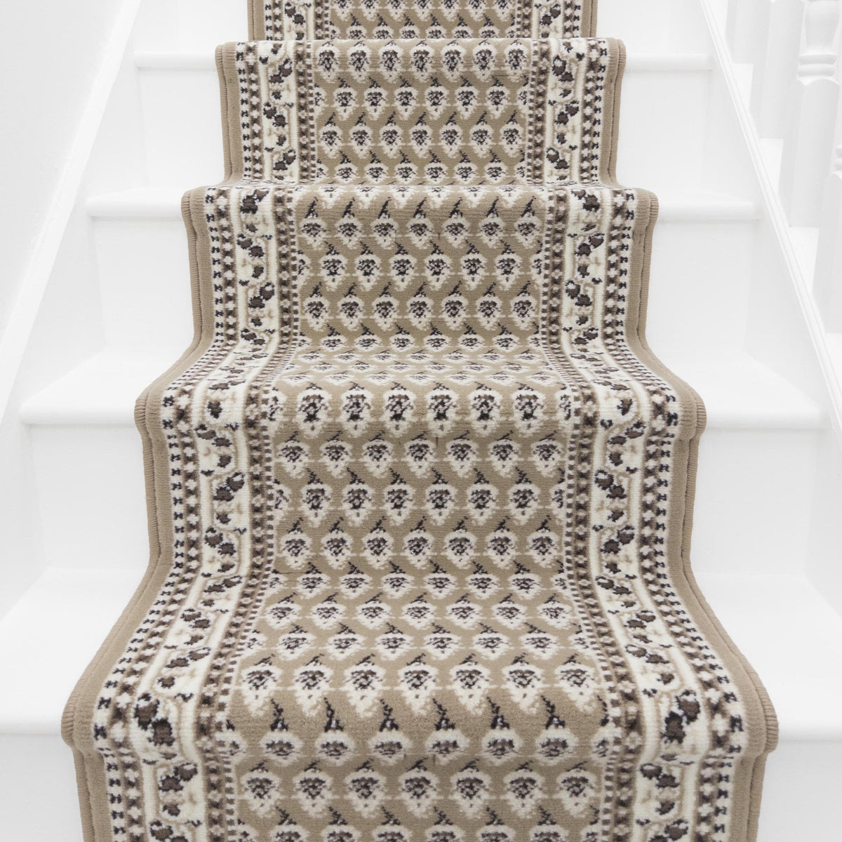 Peacock Beige Stair Runner