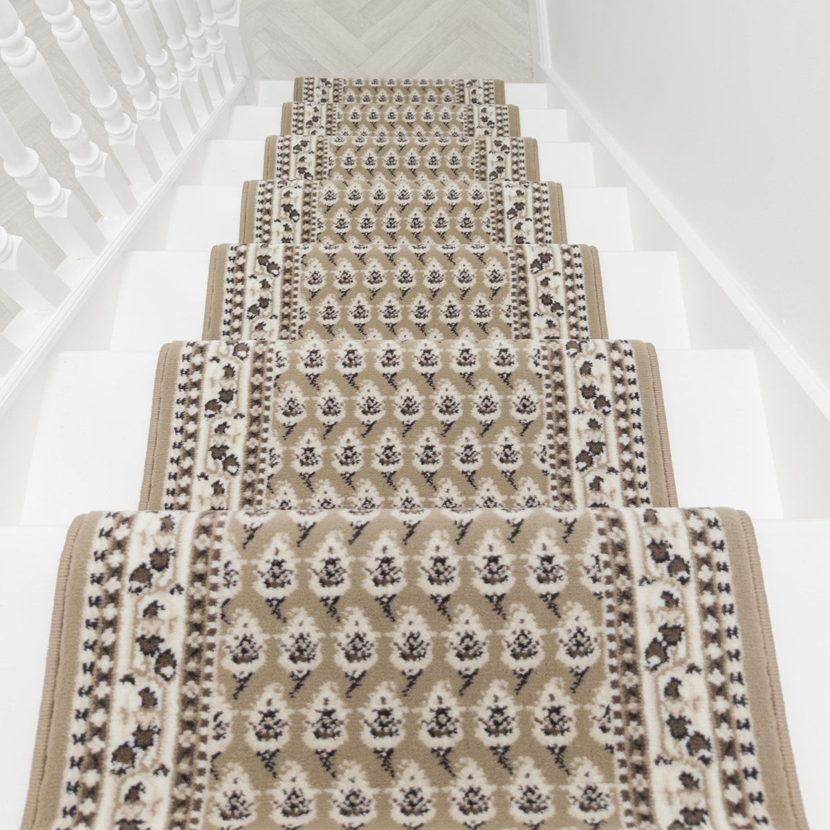 Peacock Beige Stair Runner