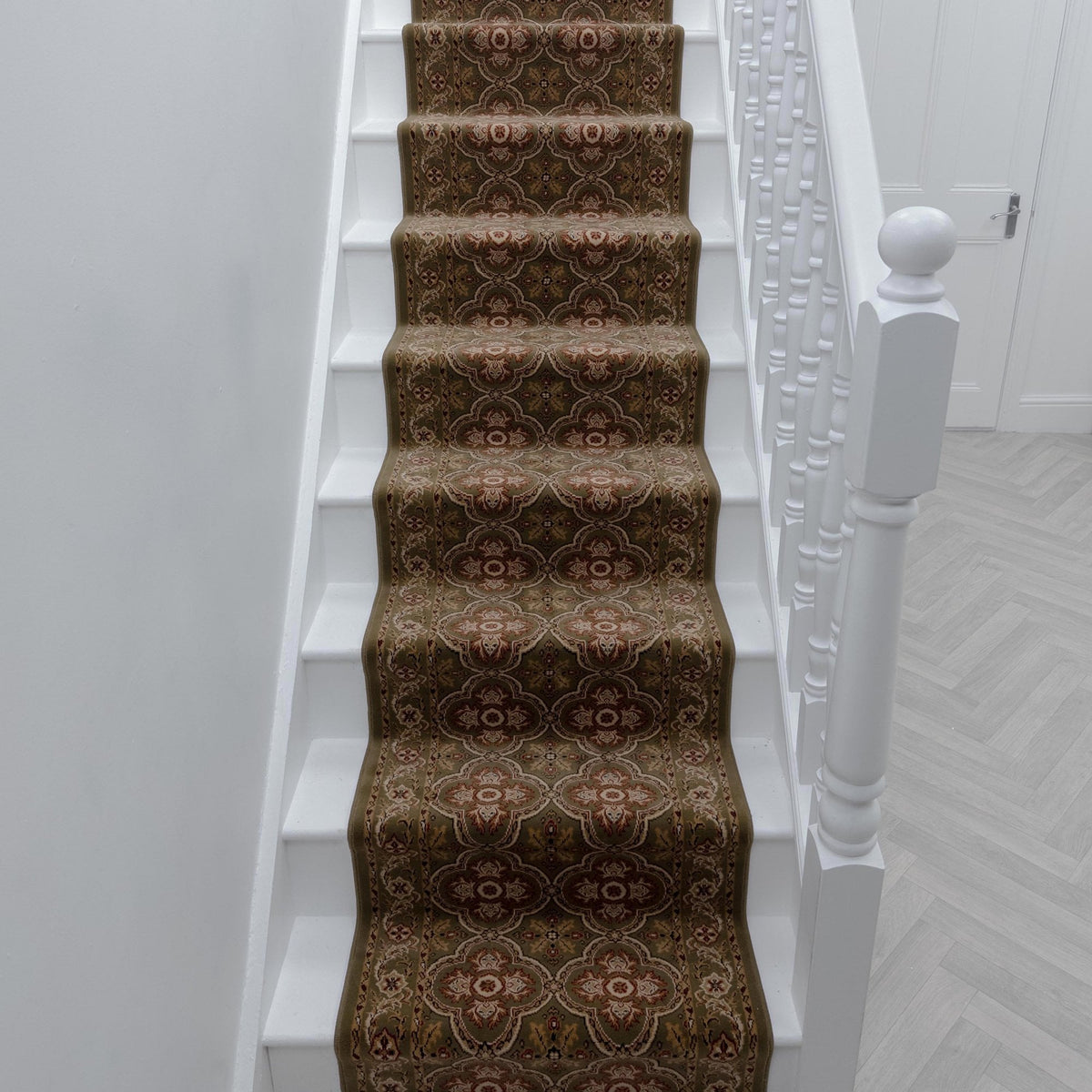 Dynasty Green Chou Stair Runner