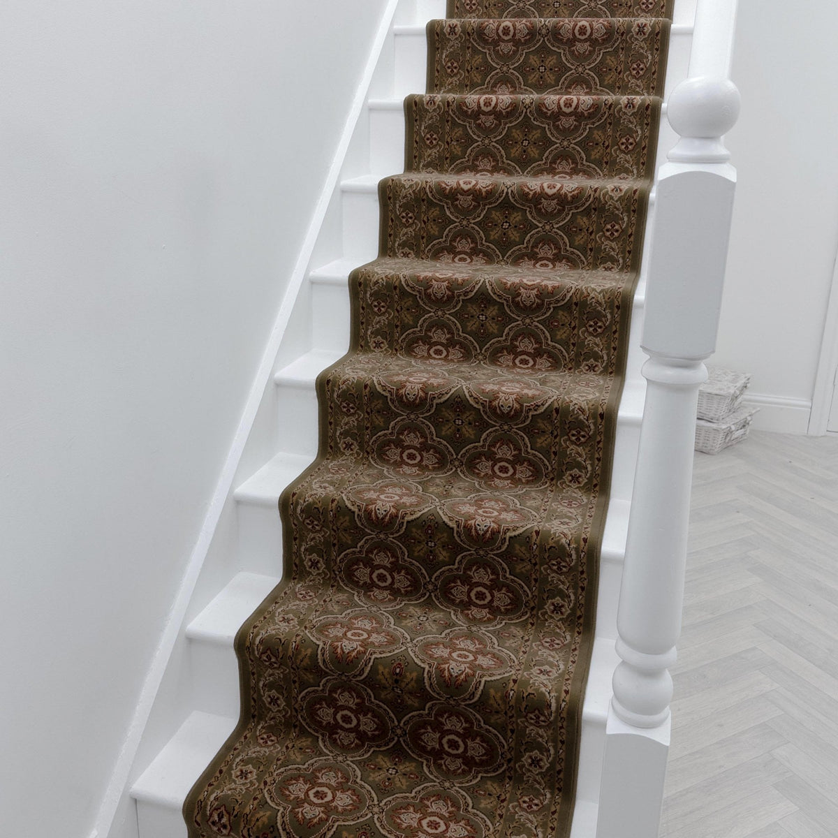 Dynasty Green Chou Stair Runner