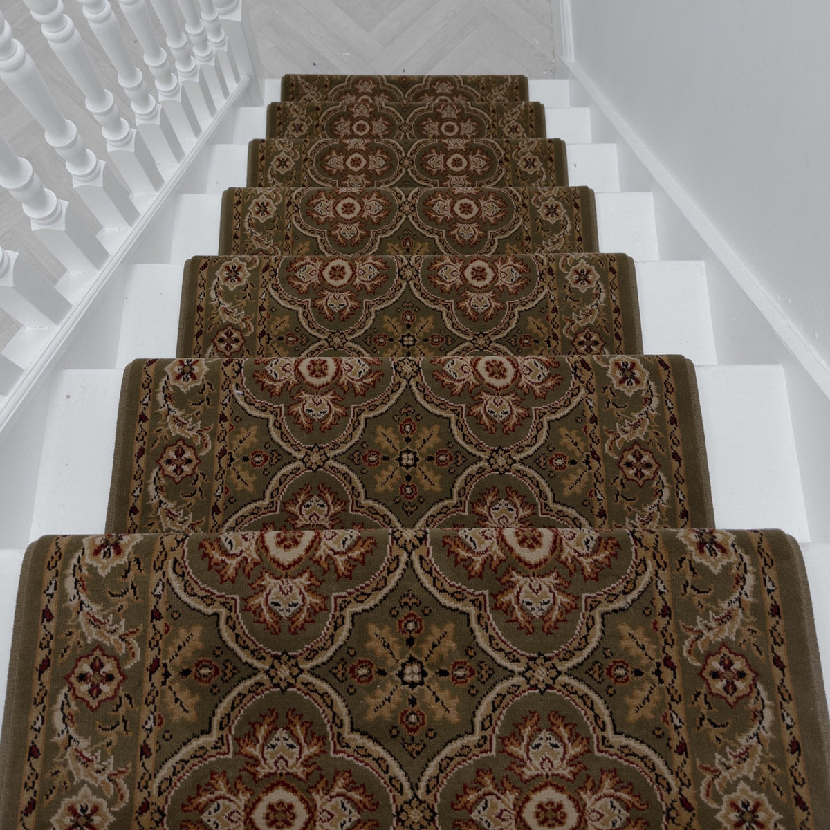 Dynasty Green Chou Stair Runner