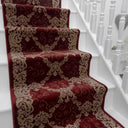 Elegance Cerise Stair Runner - 1ft / 2ft 2in