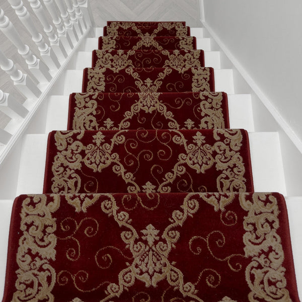 Elegance Cerise Stair Runner
