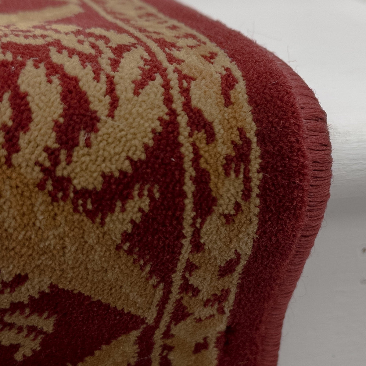 Garden Trellis Red Satin Stair Runner