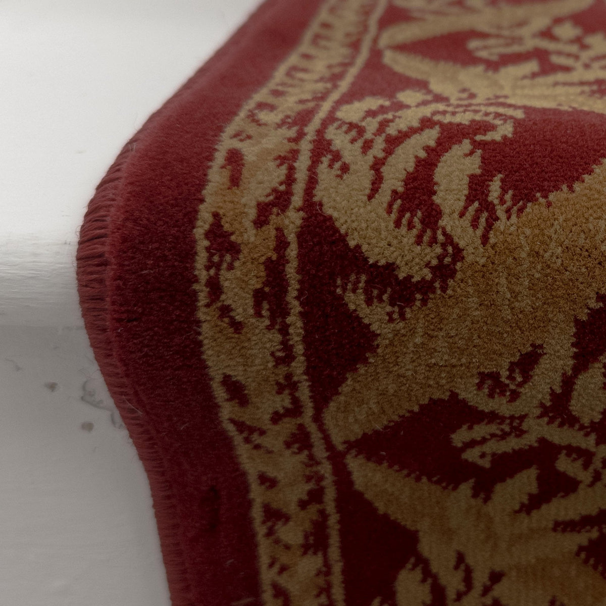 Garden Trellis Red Satin Stair Runner