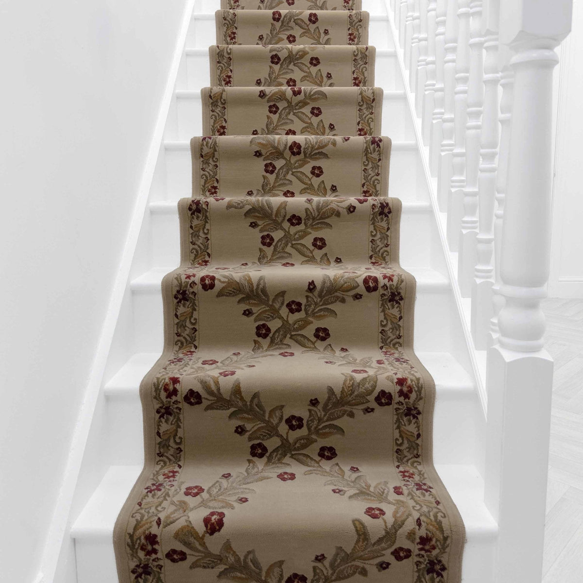 Incredible Antique Chiffon Stair Runner