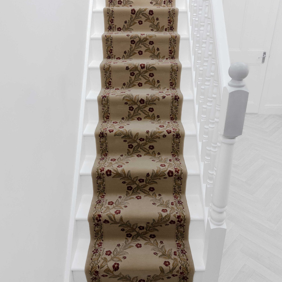 Incredible Antique Chiffon Stair Runner