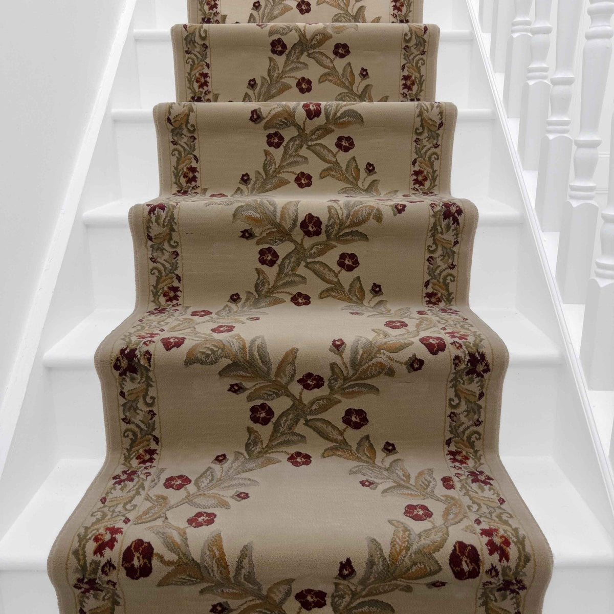 Incredible Antique Chiffon Stair Runner