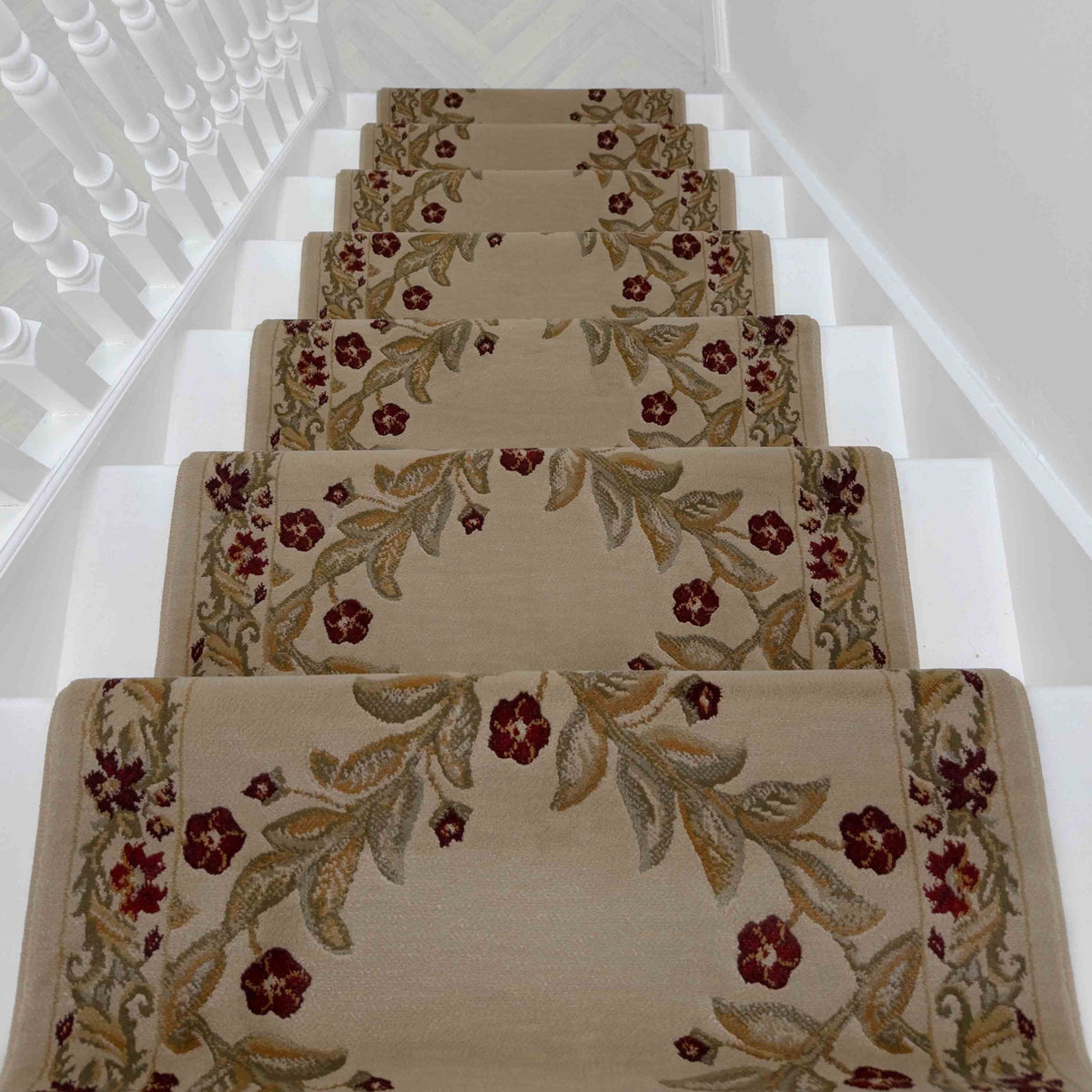 Incredible Antique Chiffon Stair Runner