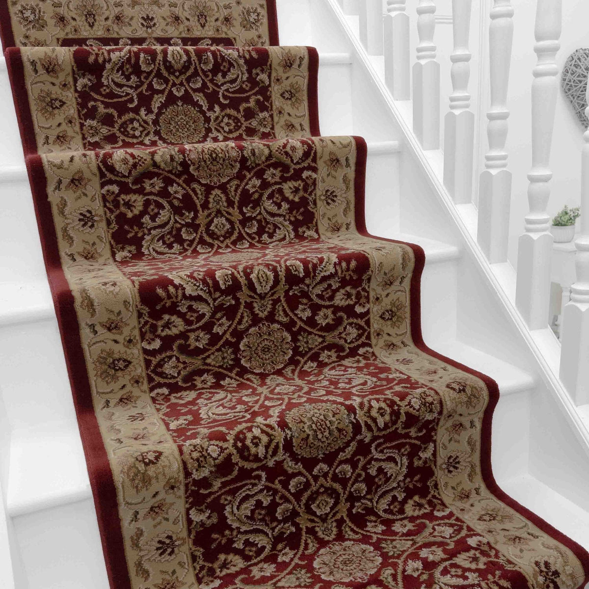 Regalia Burgundy Lace Stair Runner