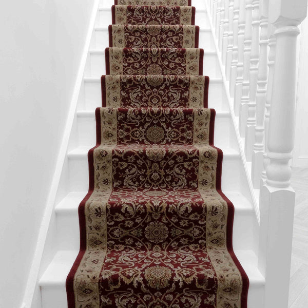 Regalia Burgundy Lace Stair Runner