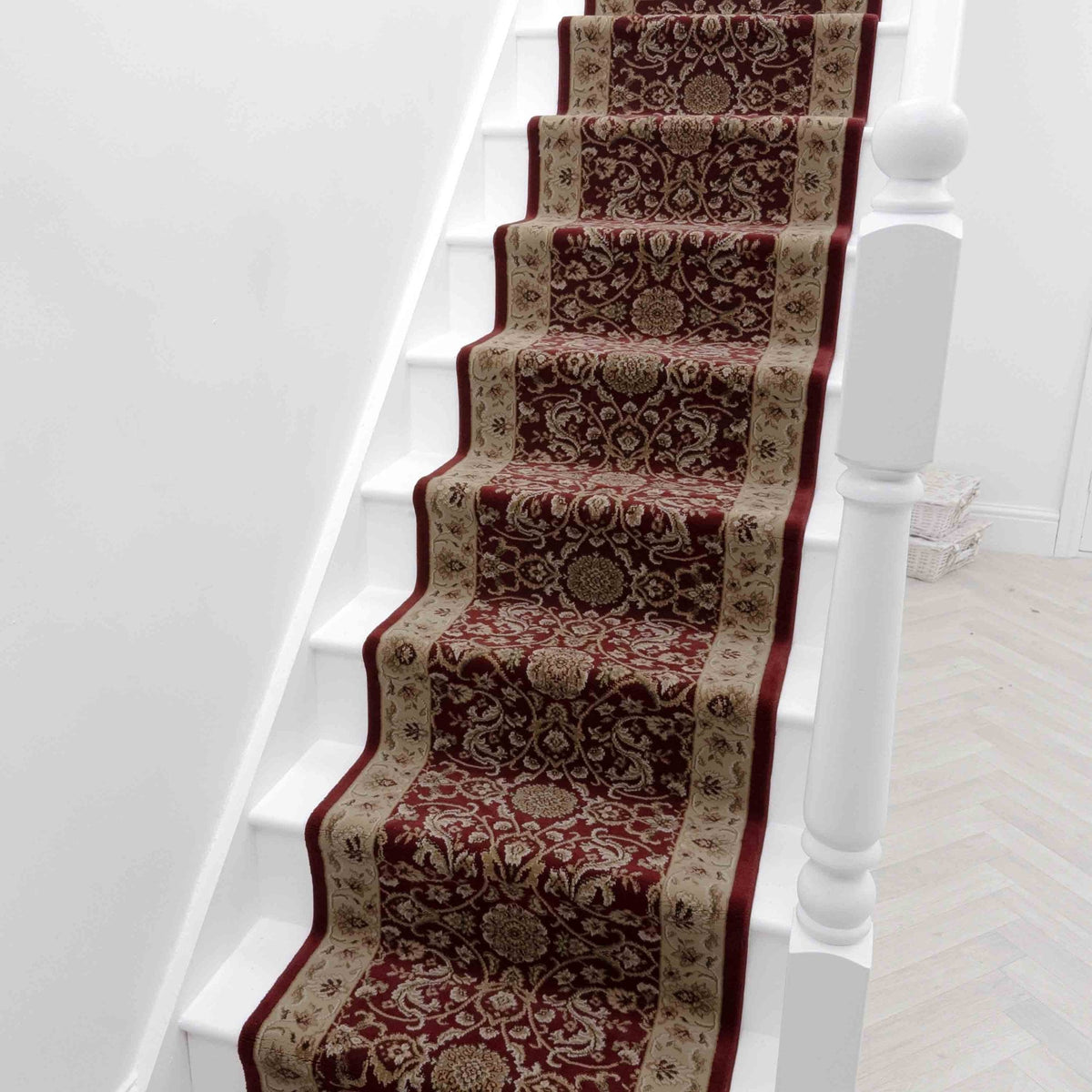 Regalia Burgundy Lace Stair Runner