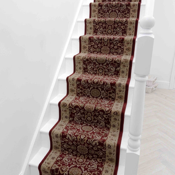 Regalia Burgundy Lace Stair Runner
