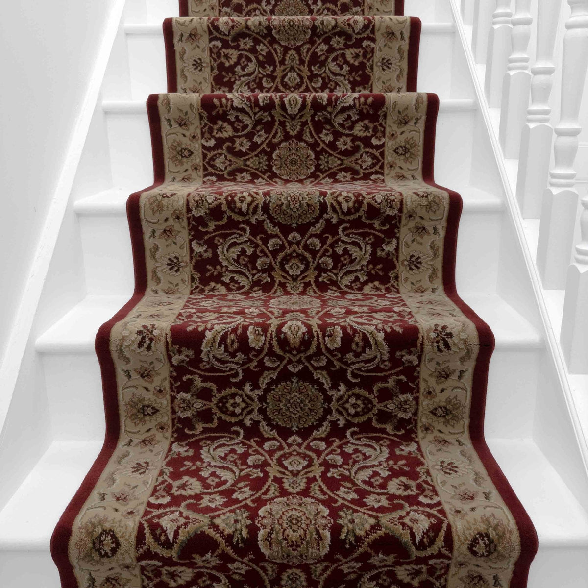 Regalia Burgundy Lace Stair Runner