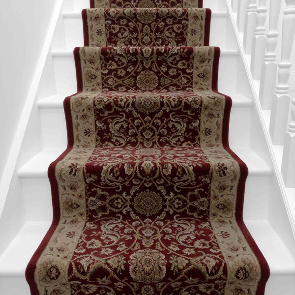 Regalia Burgundy Lace Stair Runner