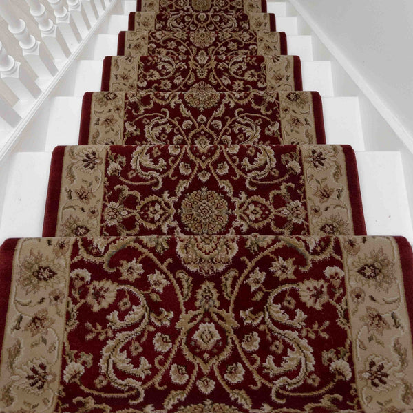 Regalia Burgundy Lace Stair Runner
