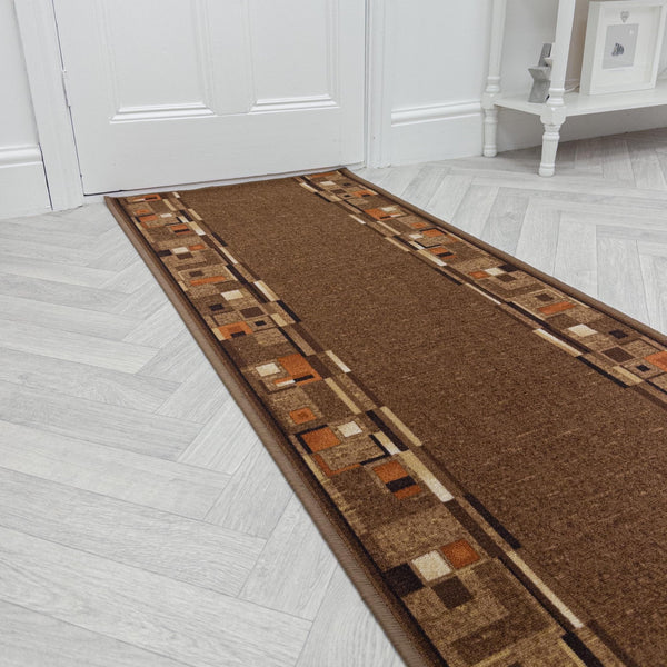 Bombay D. Marron Tapis de couloir