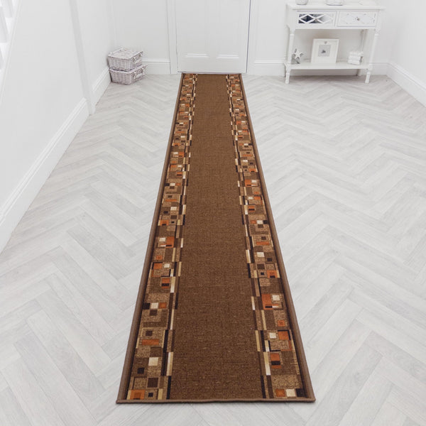 Bombay D. Marron Tapis de couloir