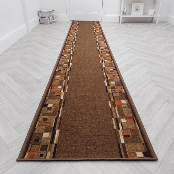 Bombay D. Marron Tapis de couloir