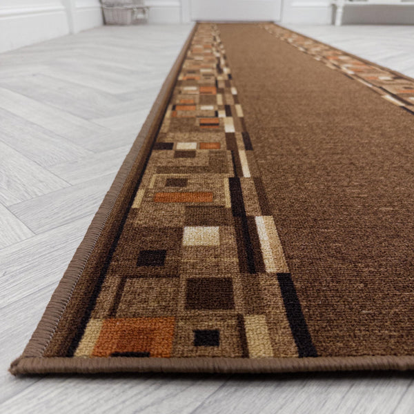 Bombay D. Marron Tapis de couloir