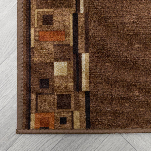 Bombay D. Marron Tapis de couloir