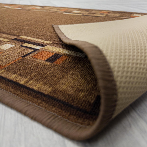 Bombay D. Marron Tapis de couloir