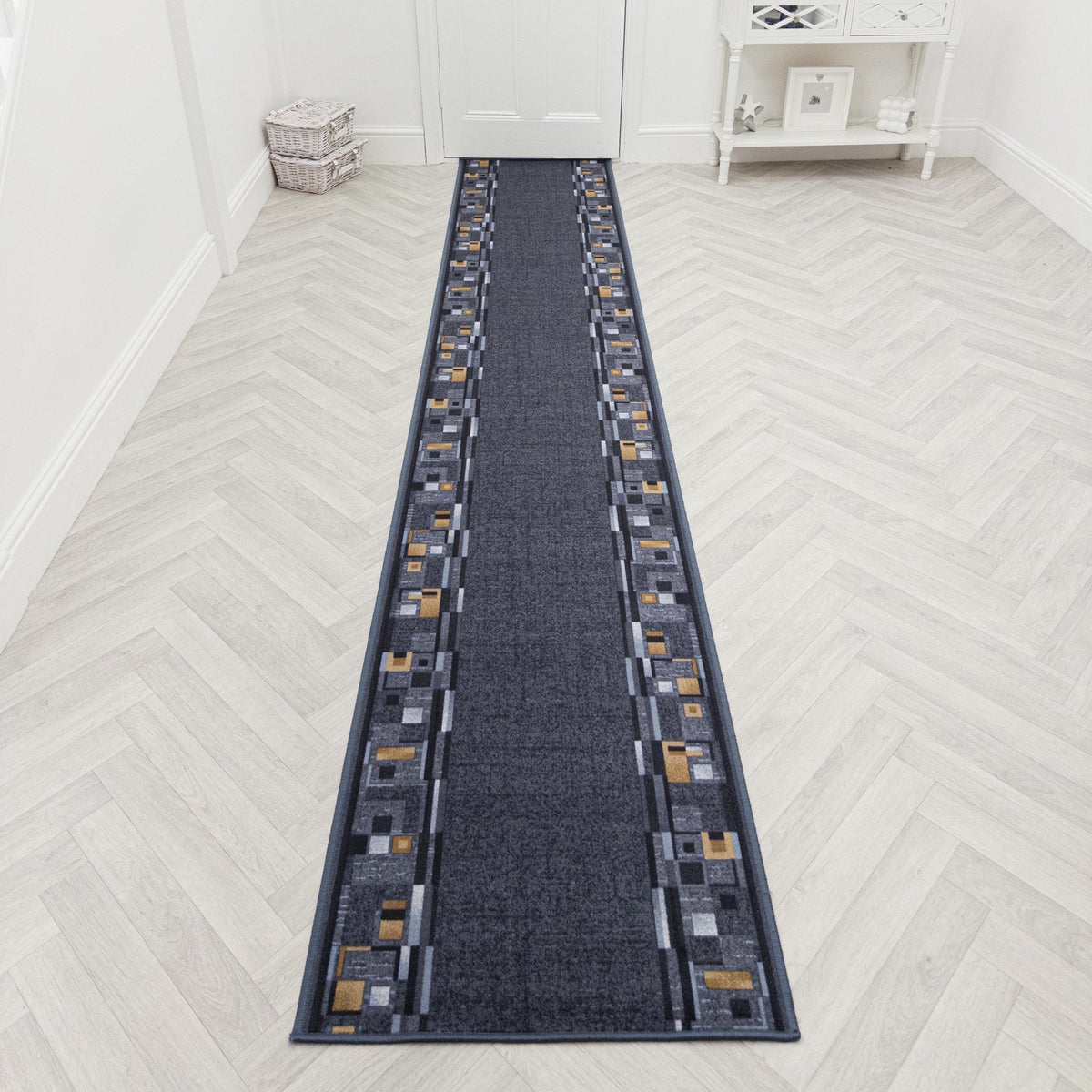 Bombay Graphite  Hall Runner