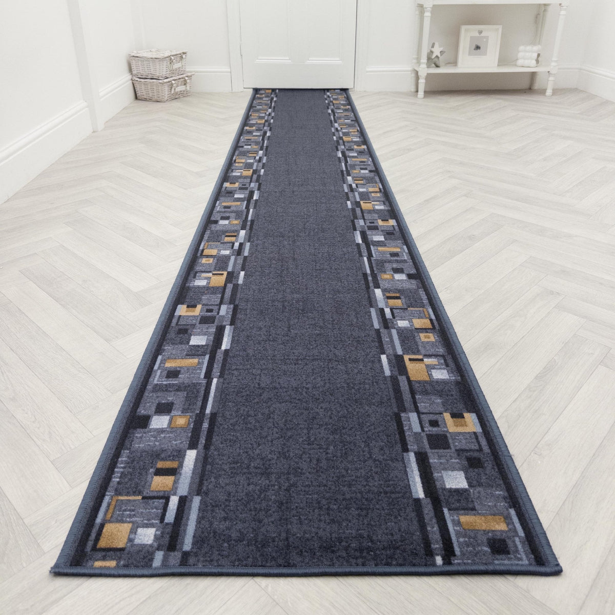 Bombay Graphite  Hall Runner