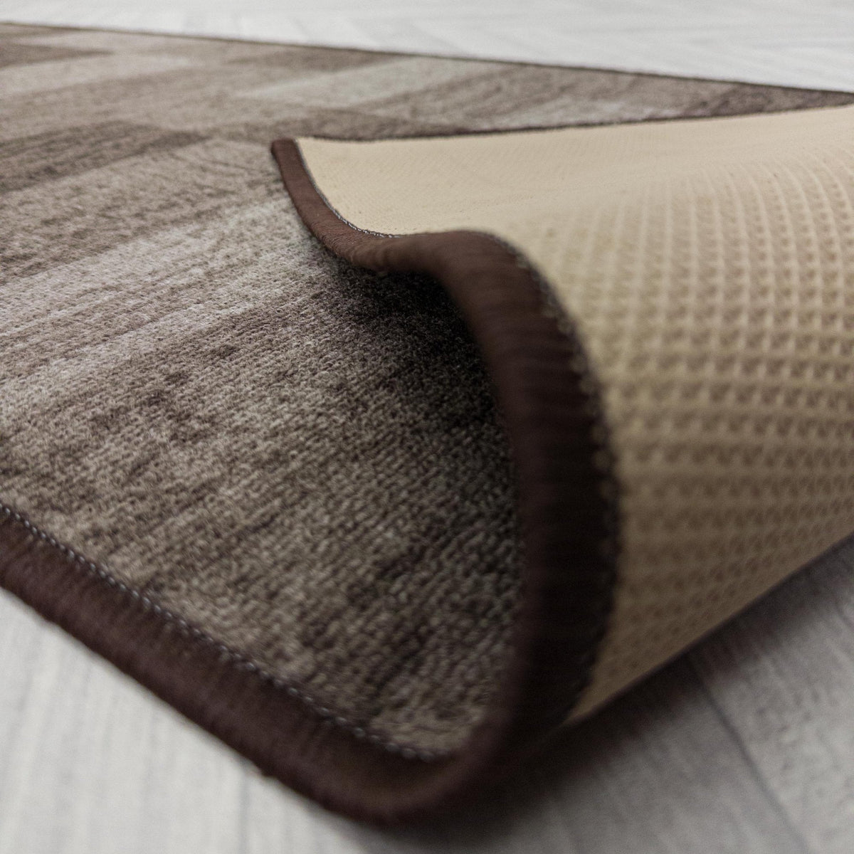 Icona Dark Brown  Rug Runner