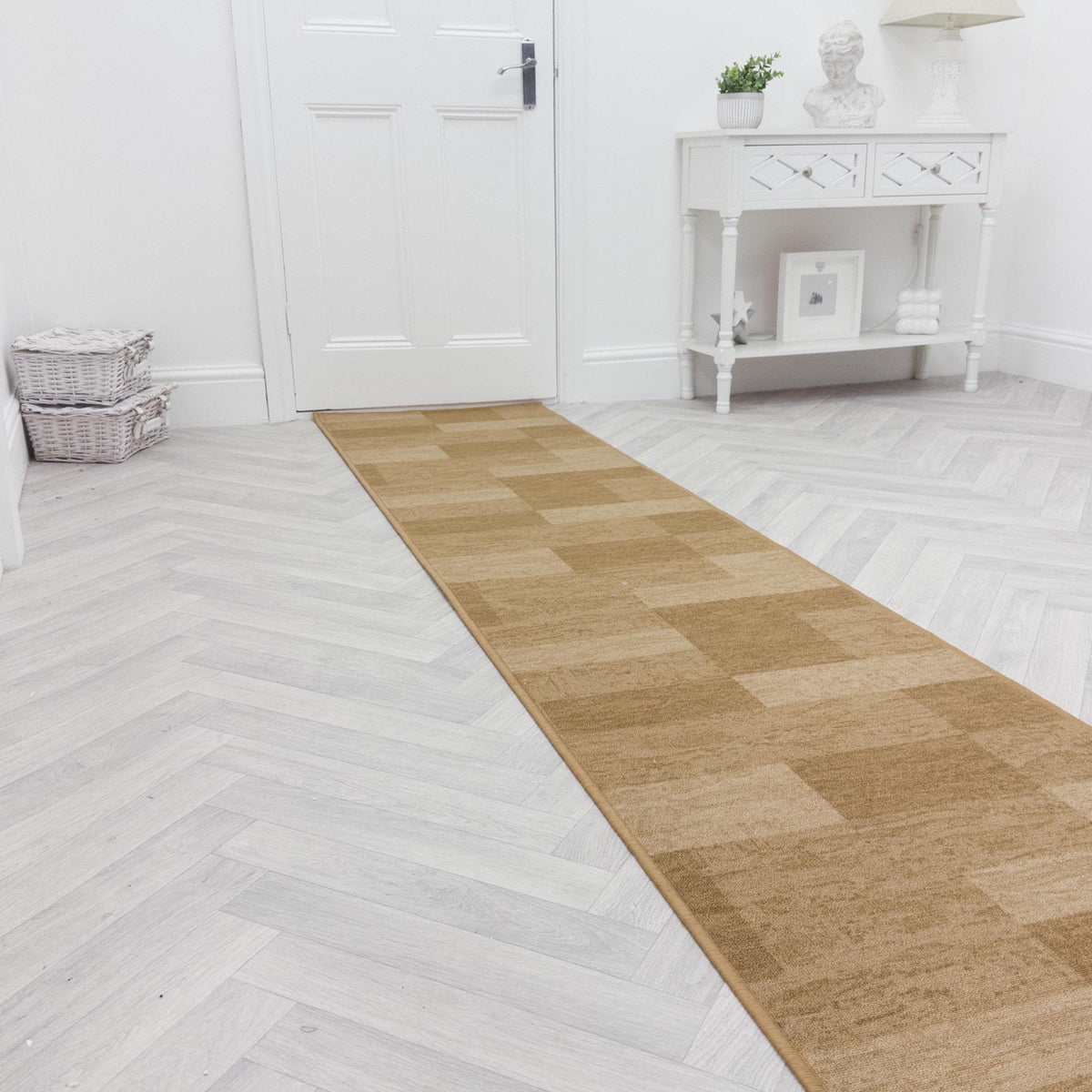 Icona Light Brown  Hall Runner
