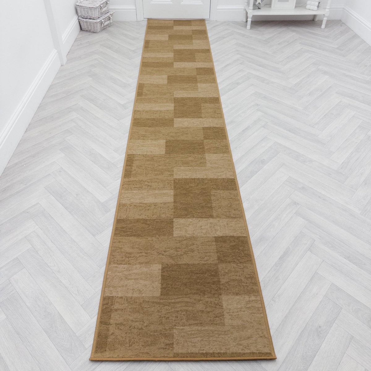 Icona Light Brown  Hall Runner