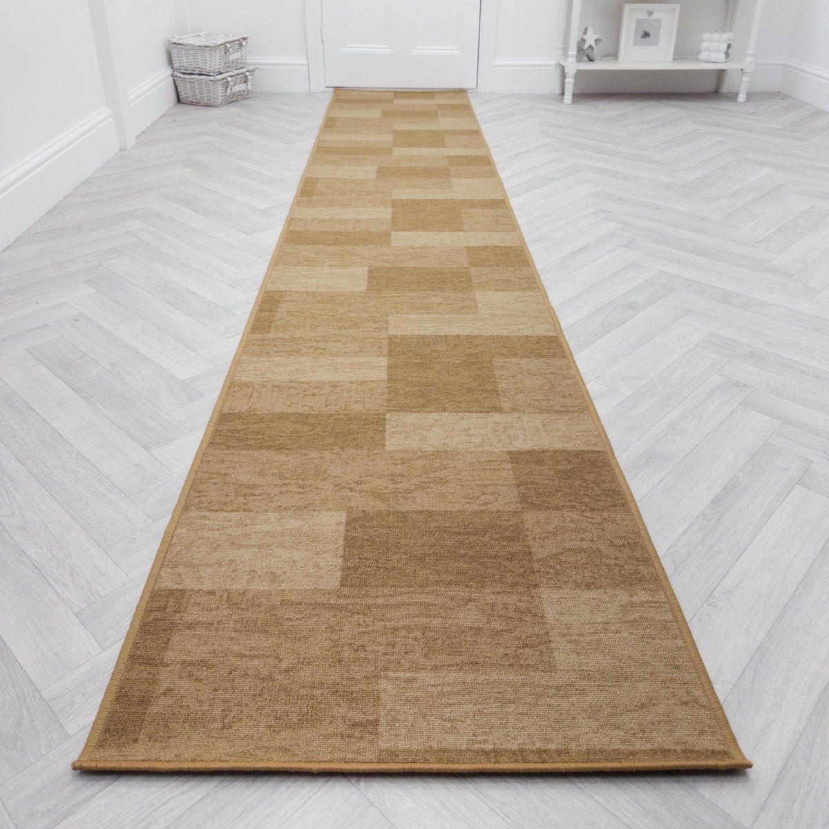 Icona Light Brown  Hall Runner