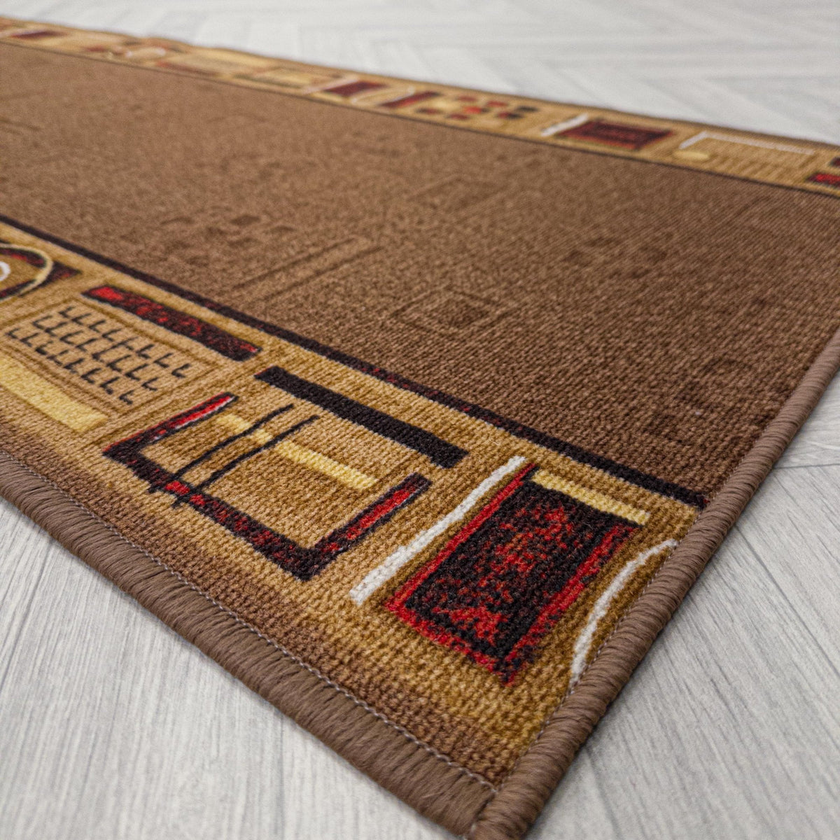 Jena Brown Hallway Carpet Runner