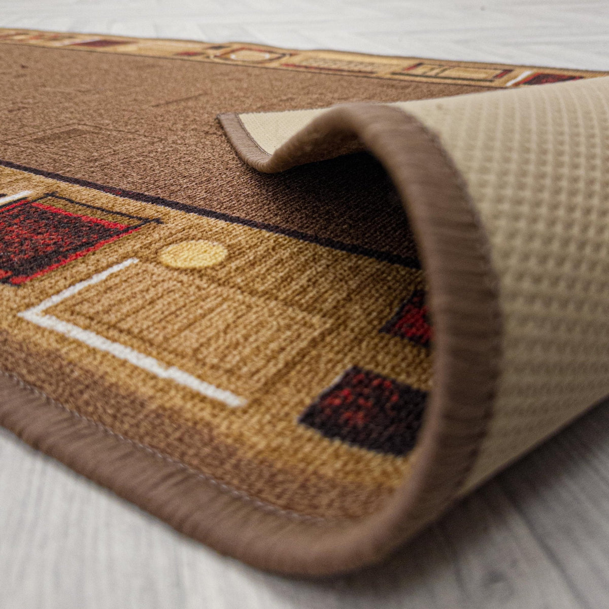 Jena Brown Hallway Carpet Runner