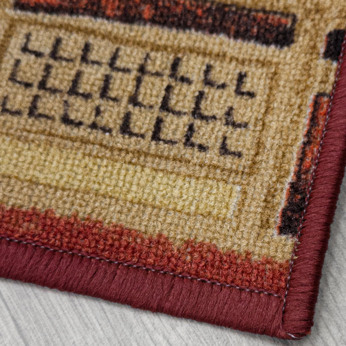 Jena Red Hallway Carpet Runner