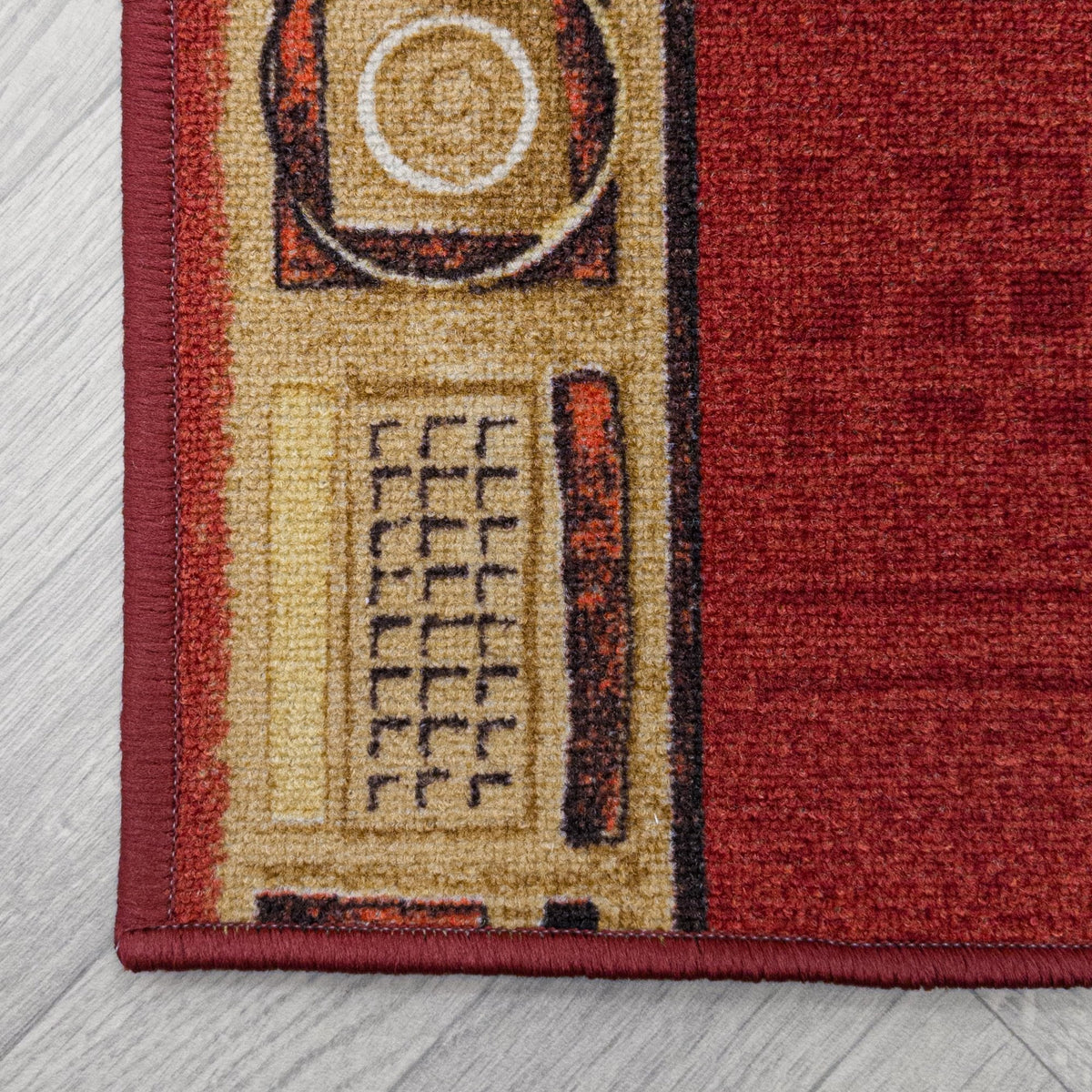 Jena Red Hallway Carpet Runner