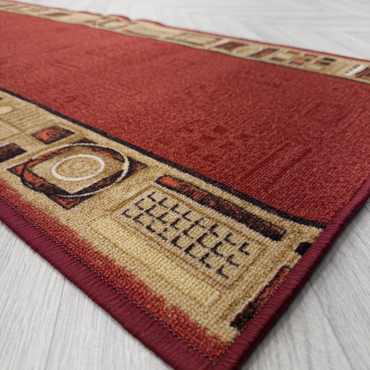 Jena Red Hallway Carpet Runner