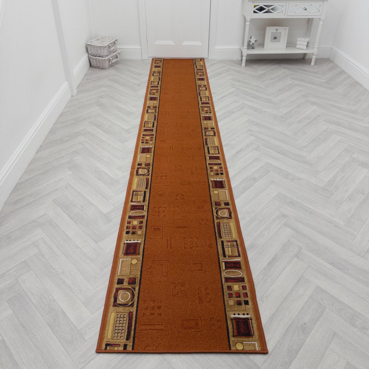 Jena Terre cuite Tapis de couloir