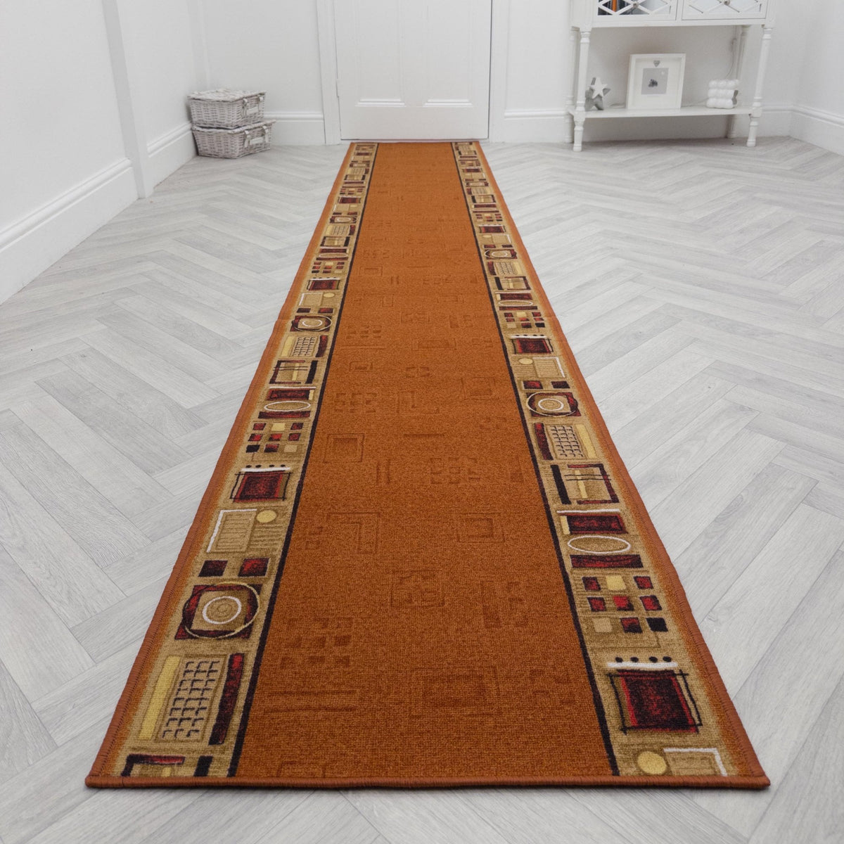 Jena Terre cuite Tapis de couloir
