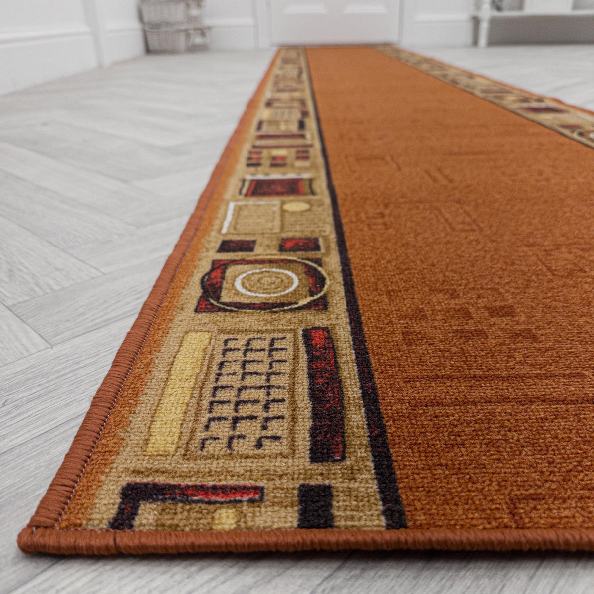 Jena Terre cuite Tapis de couloir