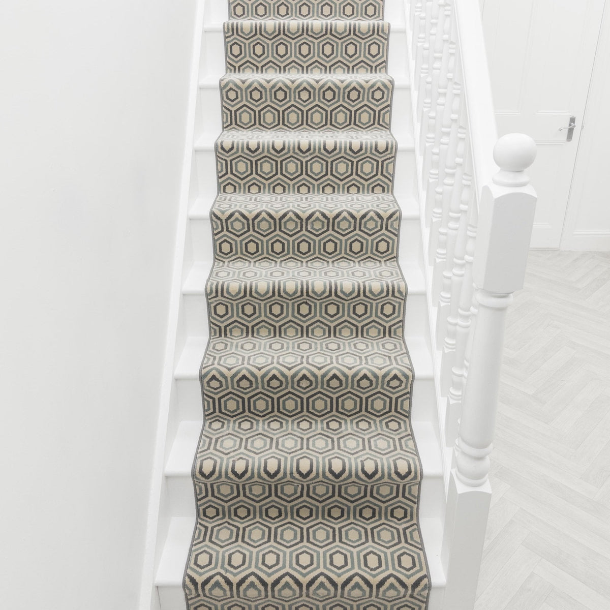 Regents Modern Blue Sky Stair Runner