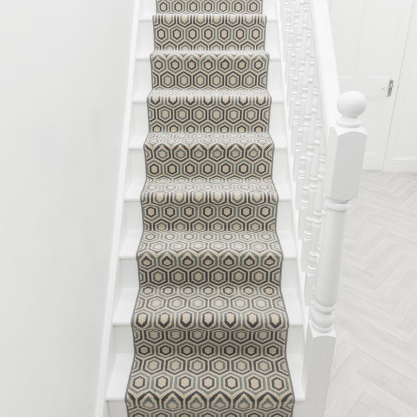 Regents Modern Blue Sky Stair Runner