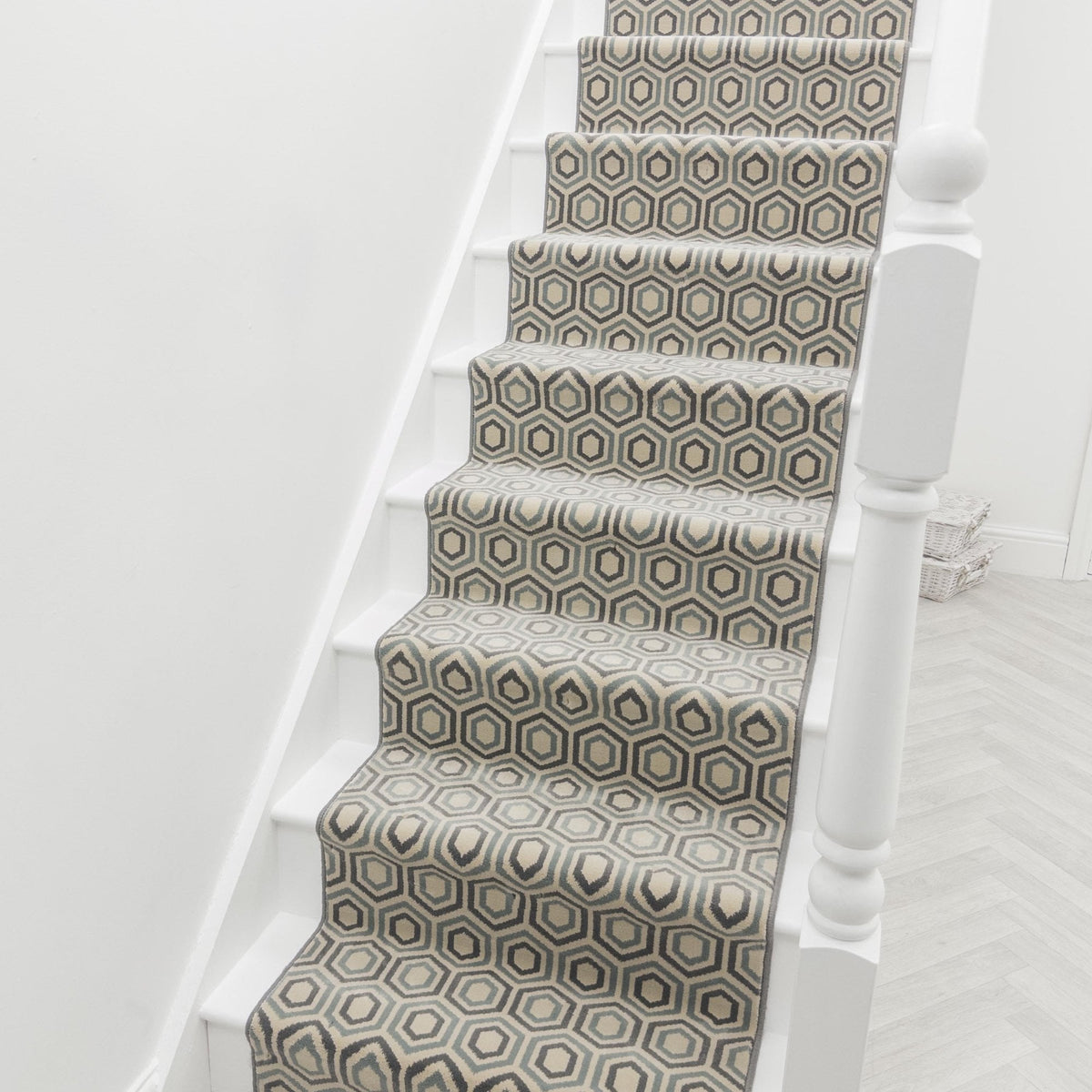 Regents Modern Blue Sky Stair Runner
