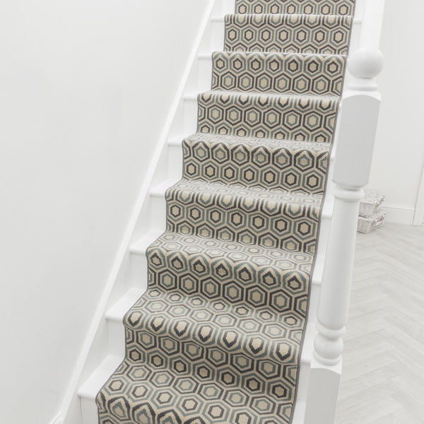 Regents Modern Blue Sky Stair Runner