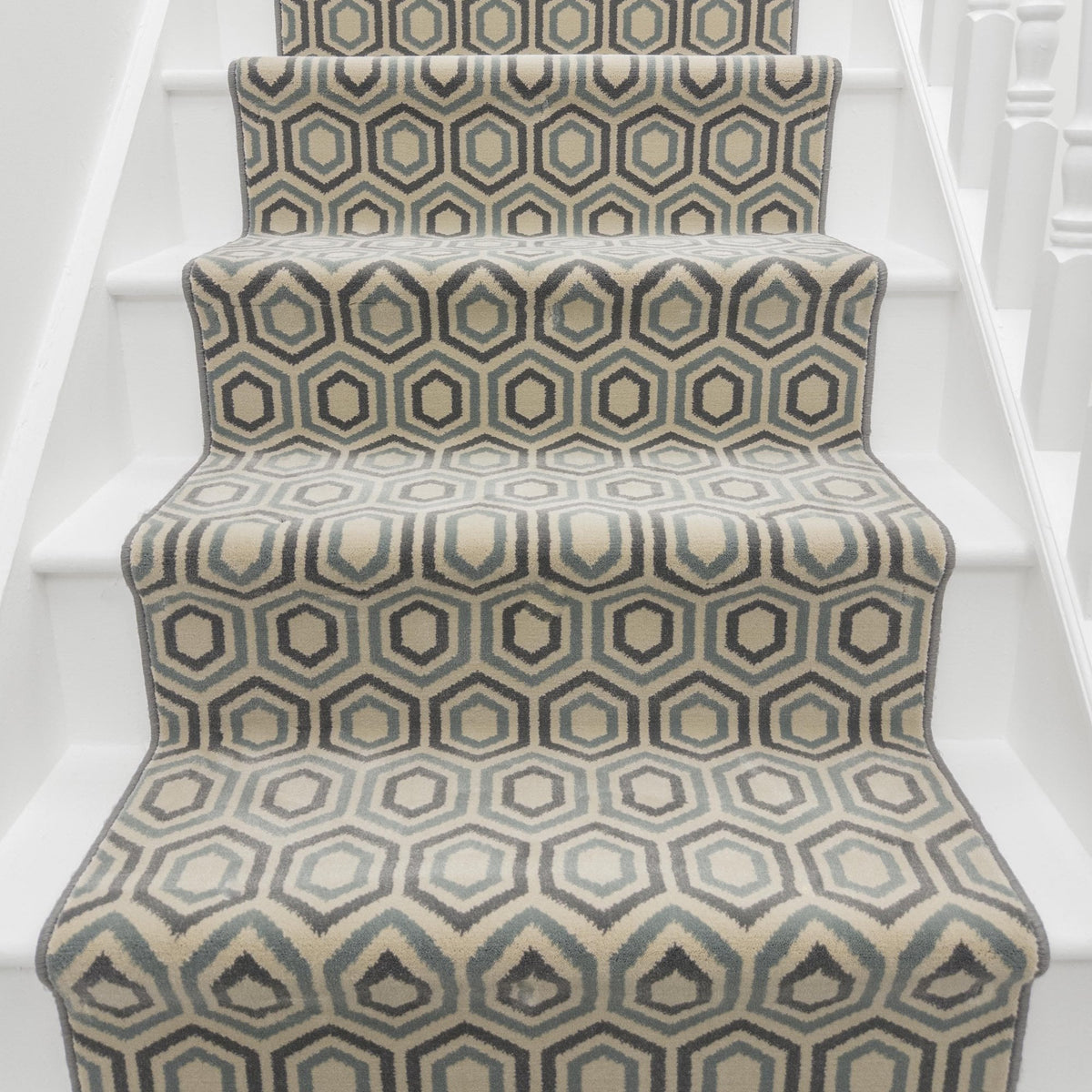 Regents Modern Blue Sky Stair Runner