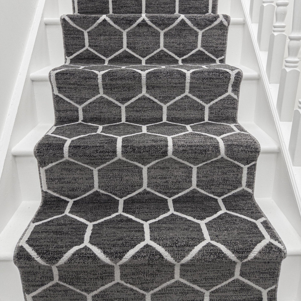 Decor Wilton Park Lane Titanium Stair Runner